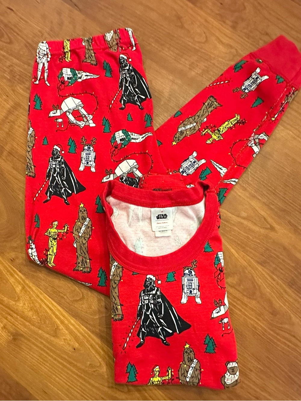 Hanna Andersson Star Wars Christmas Adult Unisex Pajama Set. Size M